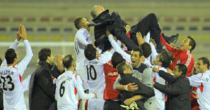 Florin Motroc, purtat pe brațe de jucători. Shabab Al Ordon este campioana Iordaniei!